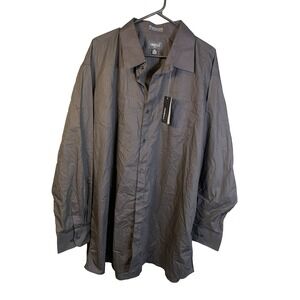 NEW Omega‎ Italy Black Shirt Women's 3X Long Sleeve Button Up Minimalist Office